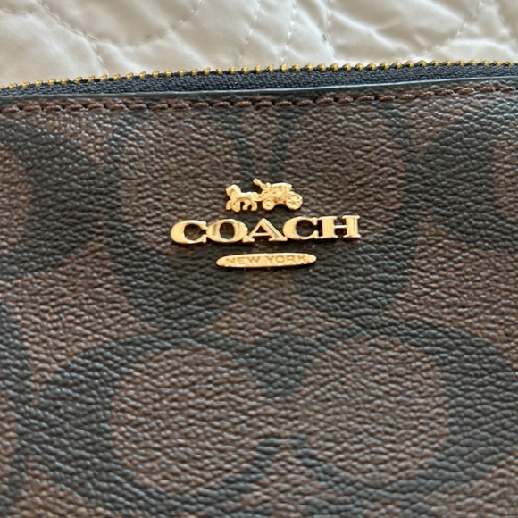 Coach Double Corner-Zip Wristlet - Picture 12 of 13